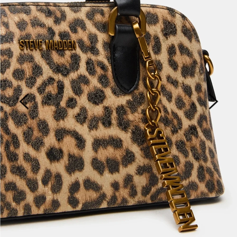 Steve Madden Smyth leopard Animal Print Satchel bag - Picture 4 of 16